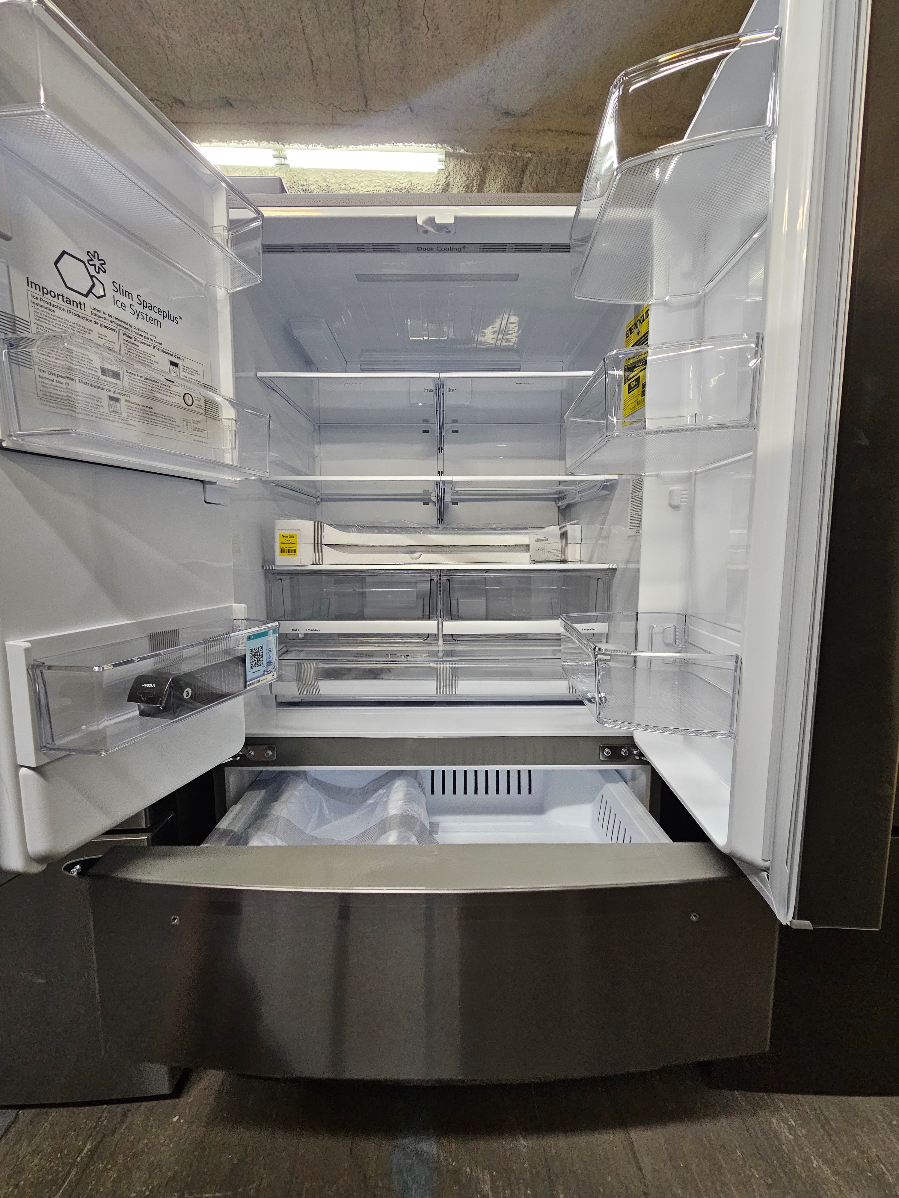 LG 27.8 Cu. Ft. 4-Door French Door Smart Refrigerator with Smart Cooling System Stainless Steel